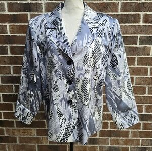 Vintage Da-Rue California Abstract Pattern Blazer